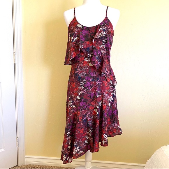 Adelyn Rae Dresses & Skirts - Anthro Adelyn Rae Floral Asymmetrical Dress XS